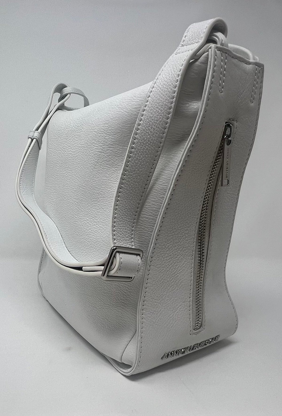 Soft Shoulder Bag, White | Julie