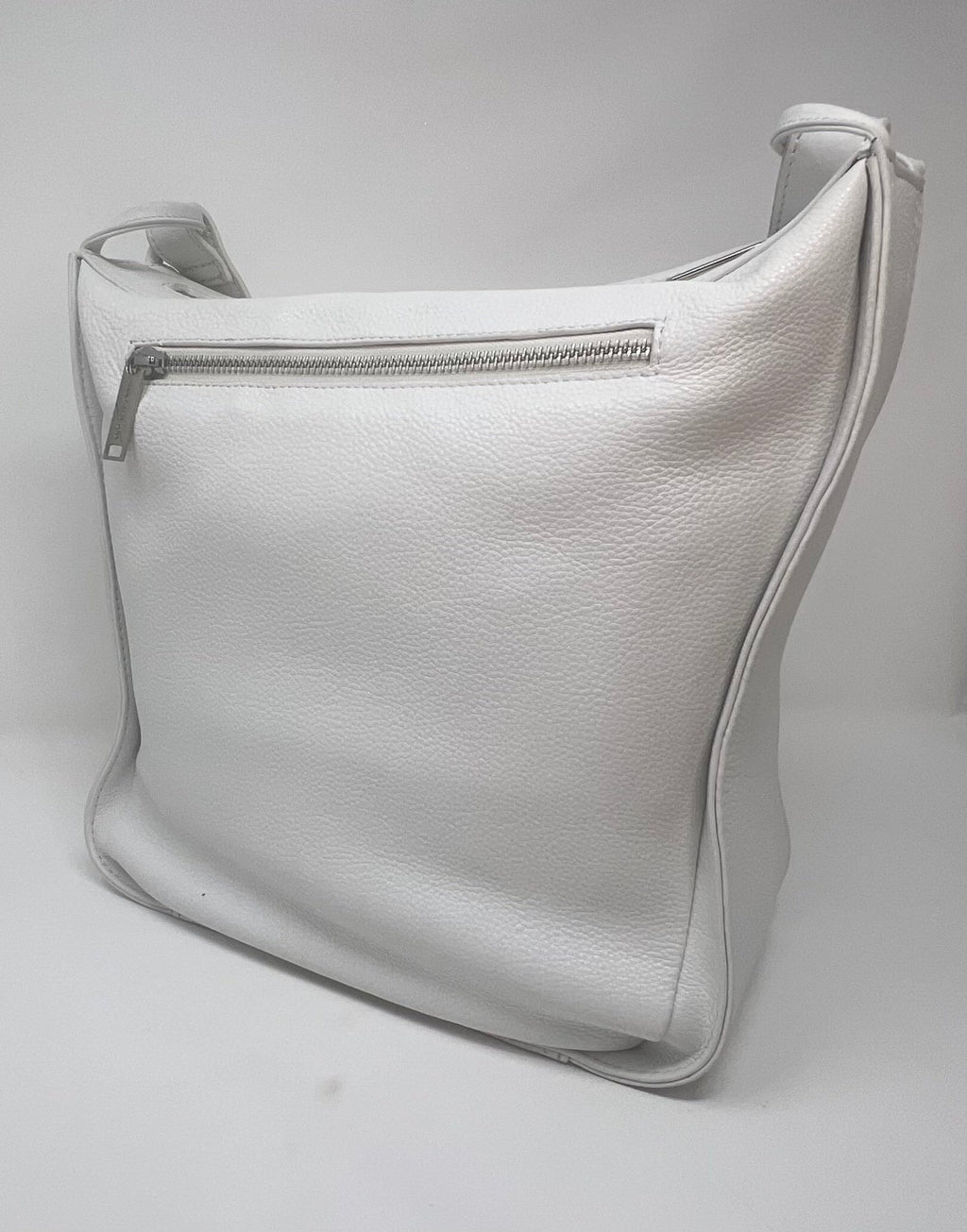Soft Shoulder Bag, White | Julie