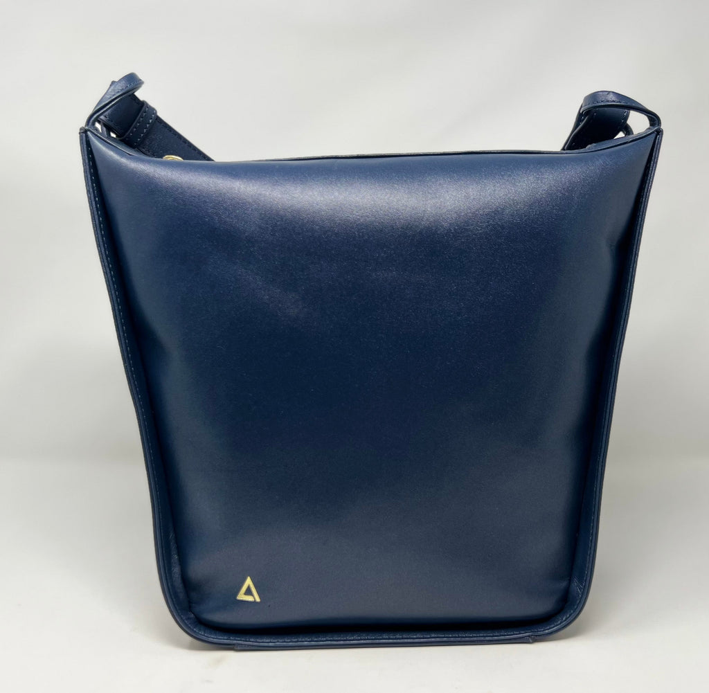 Soft Shoulder Bag, Navy Blue | Julie