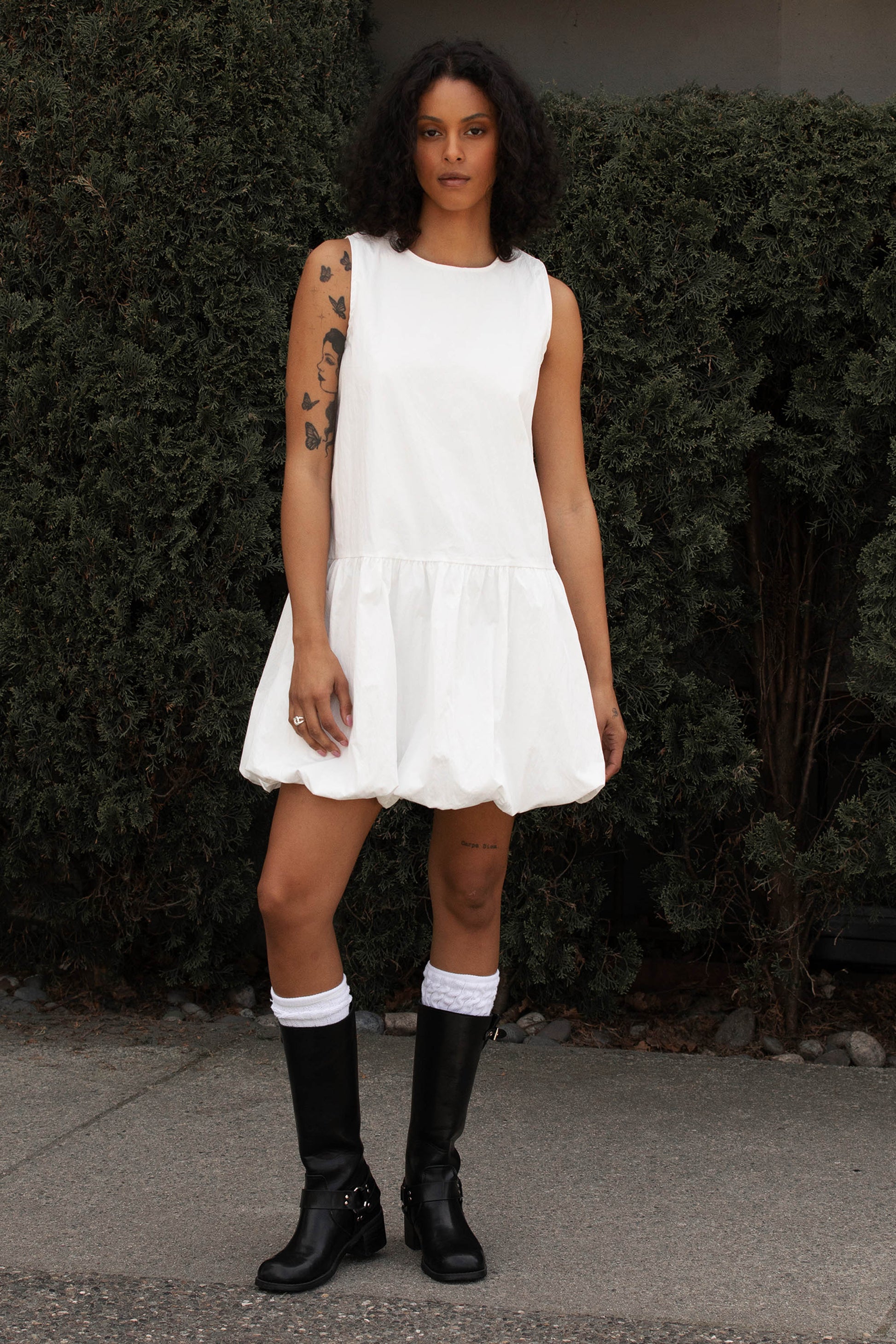 MINI-ROBE À OURLET BULLE