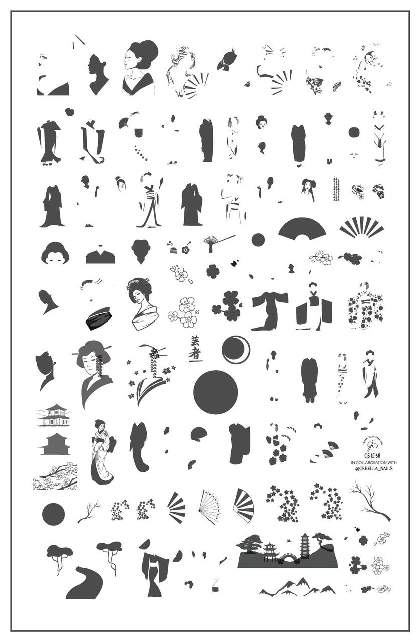 Clear Jelly Stamper - Geisha