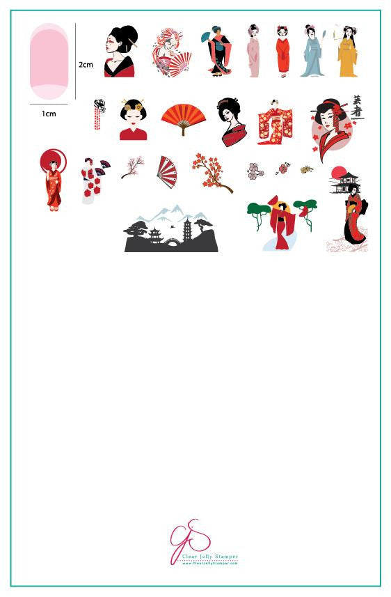 Clear Jelly Stamper - Geisha