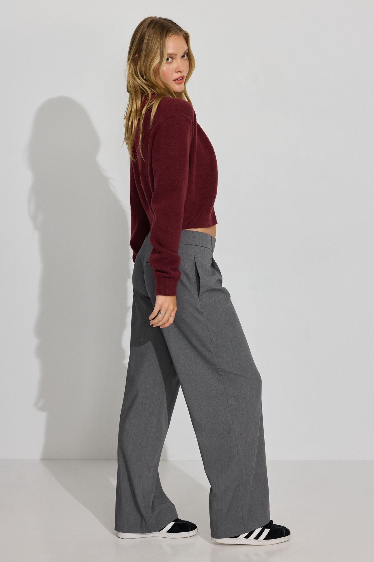 Pantalon décontracté taille basse