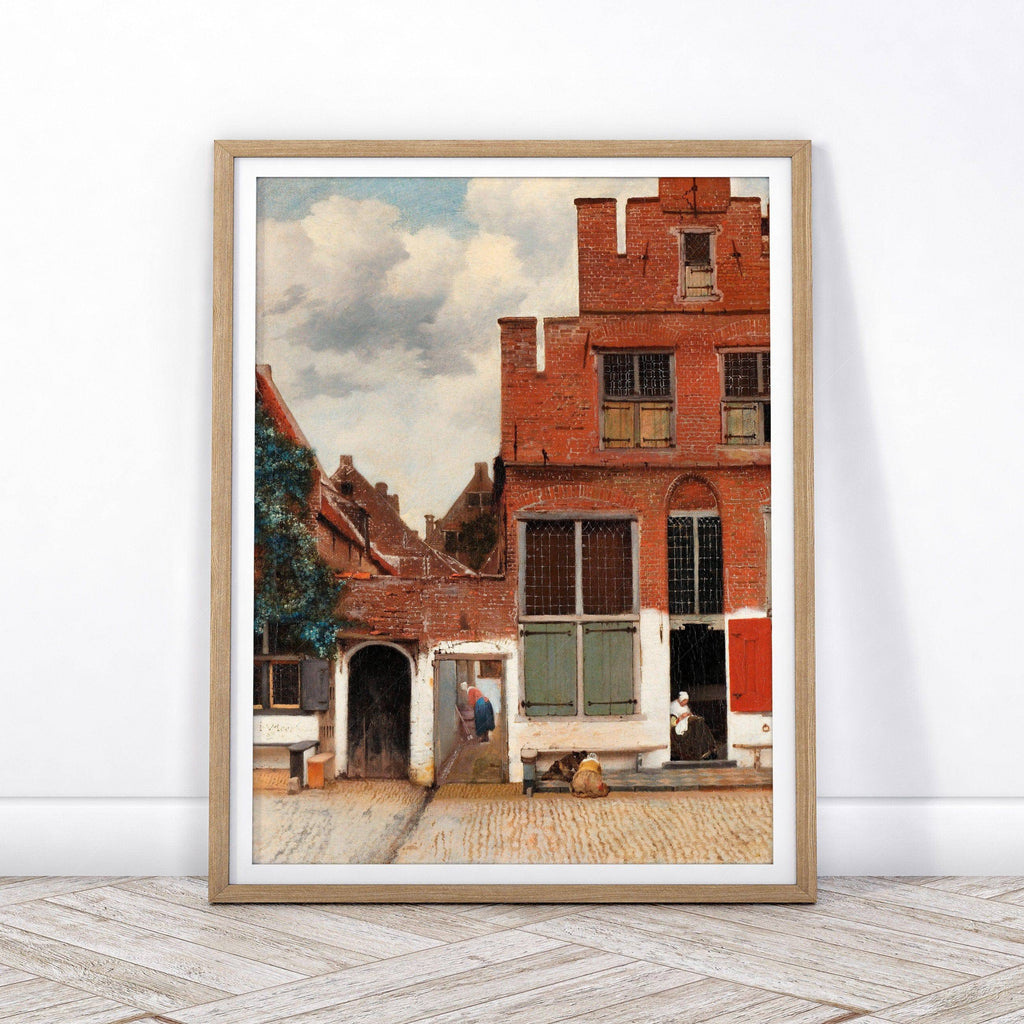 Johannes Vermeer The Little Street Art Print – Dutch Golden Age Wall Art