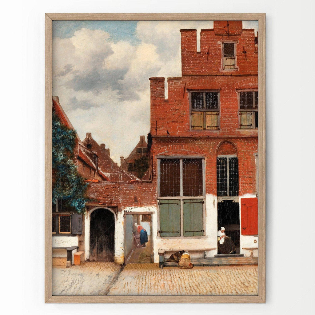 Johannes Vermeer The Little Street Art Print – Dutch Golden Age Wall Art