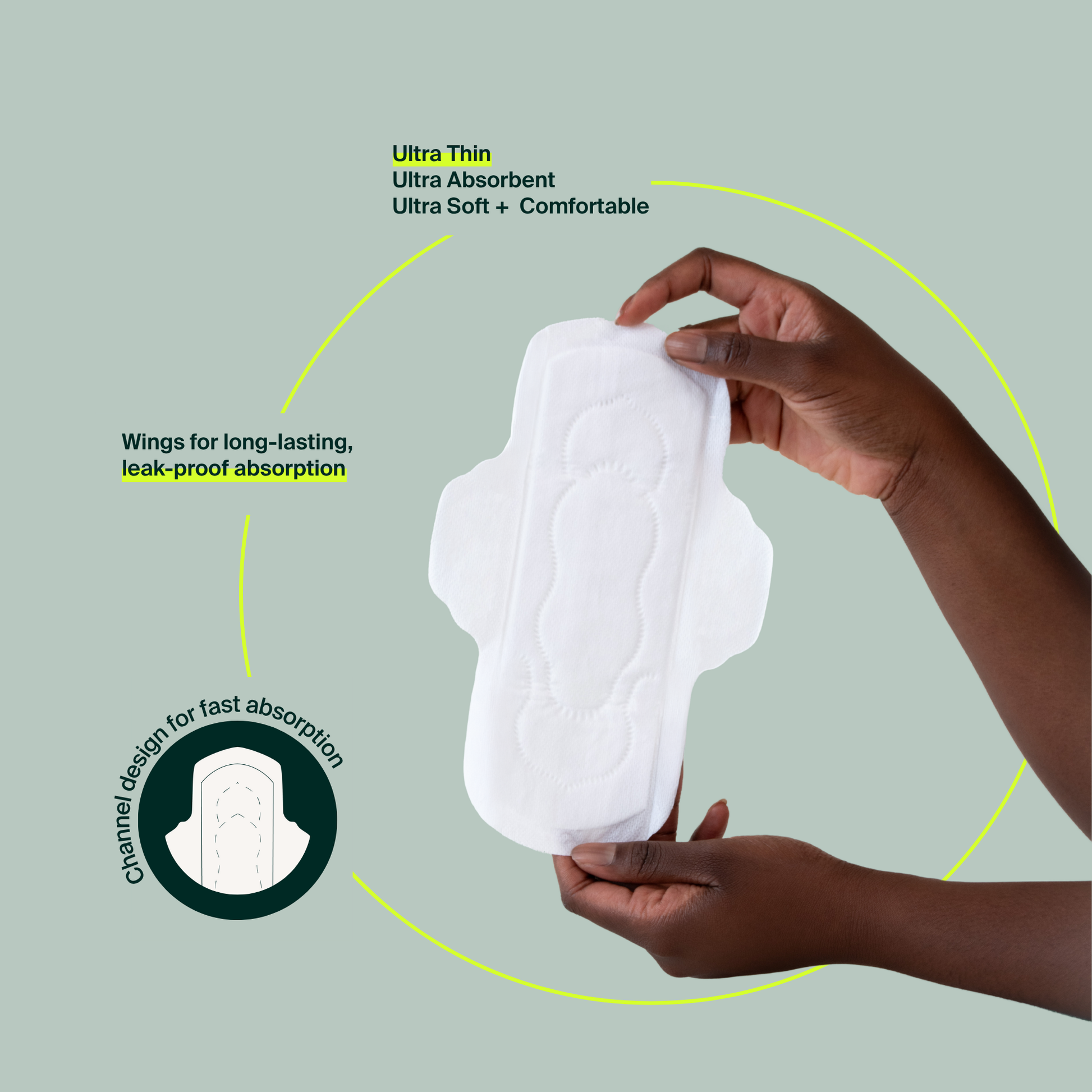 Bulk (40) - 100% Organic Daily Pads - Resealable Bag