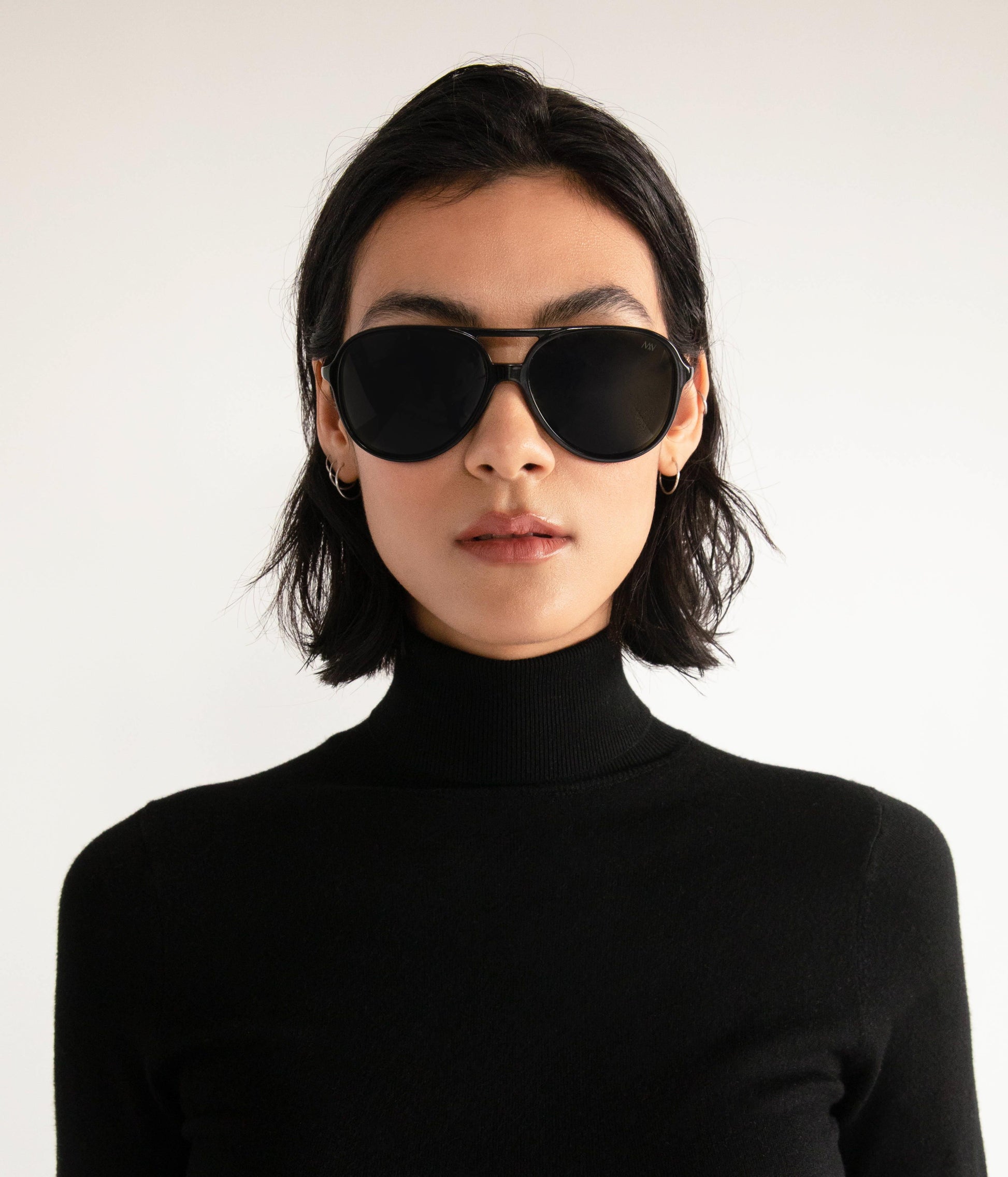 ORIE Black Aviator Sunglasses