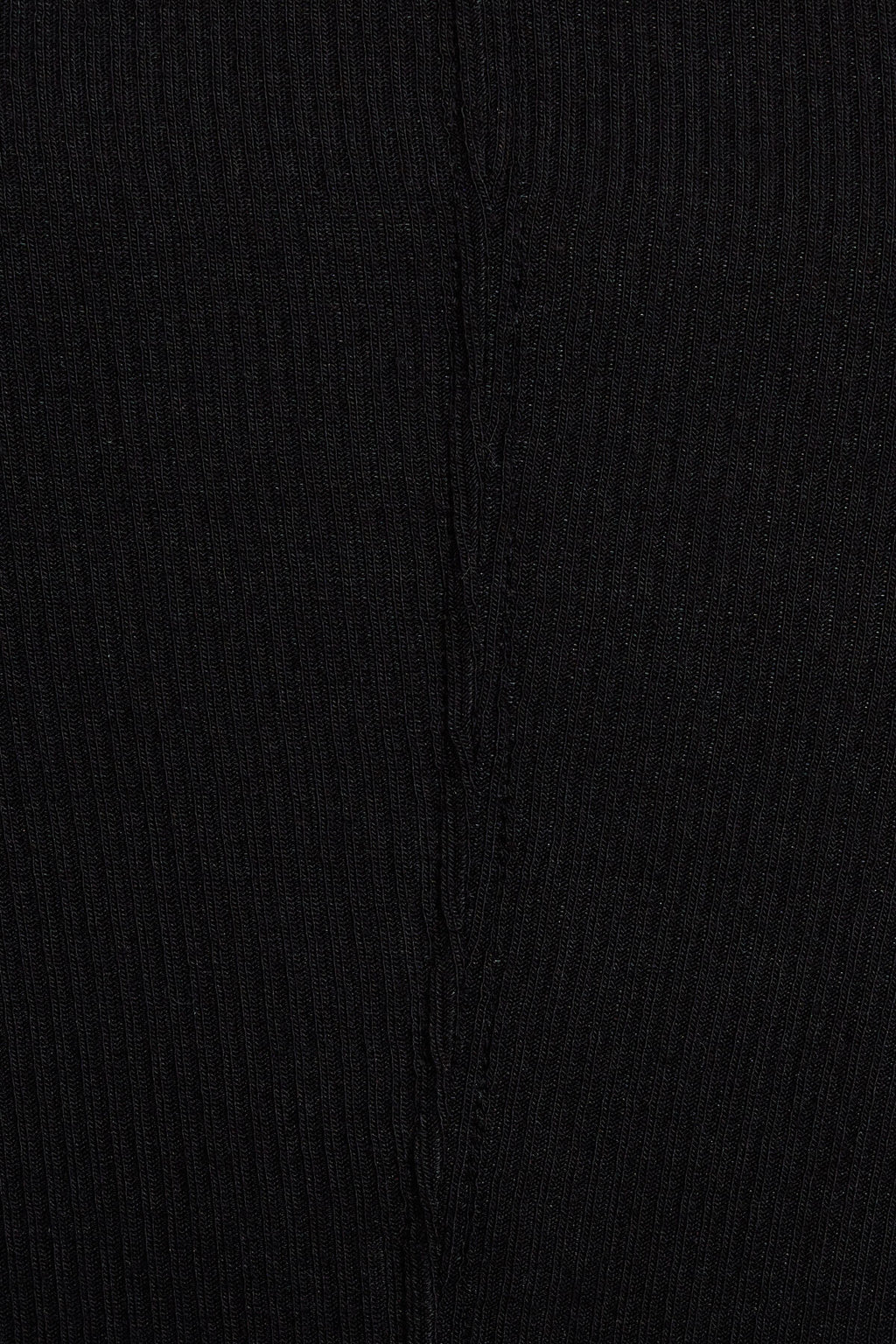 Ribbed Deep V Neck Long Sleeve Top