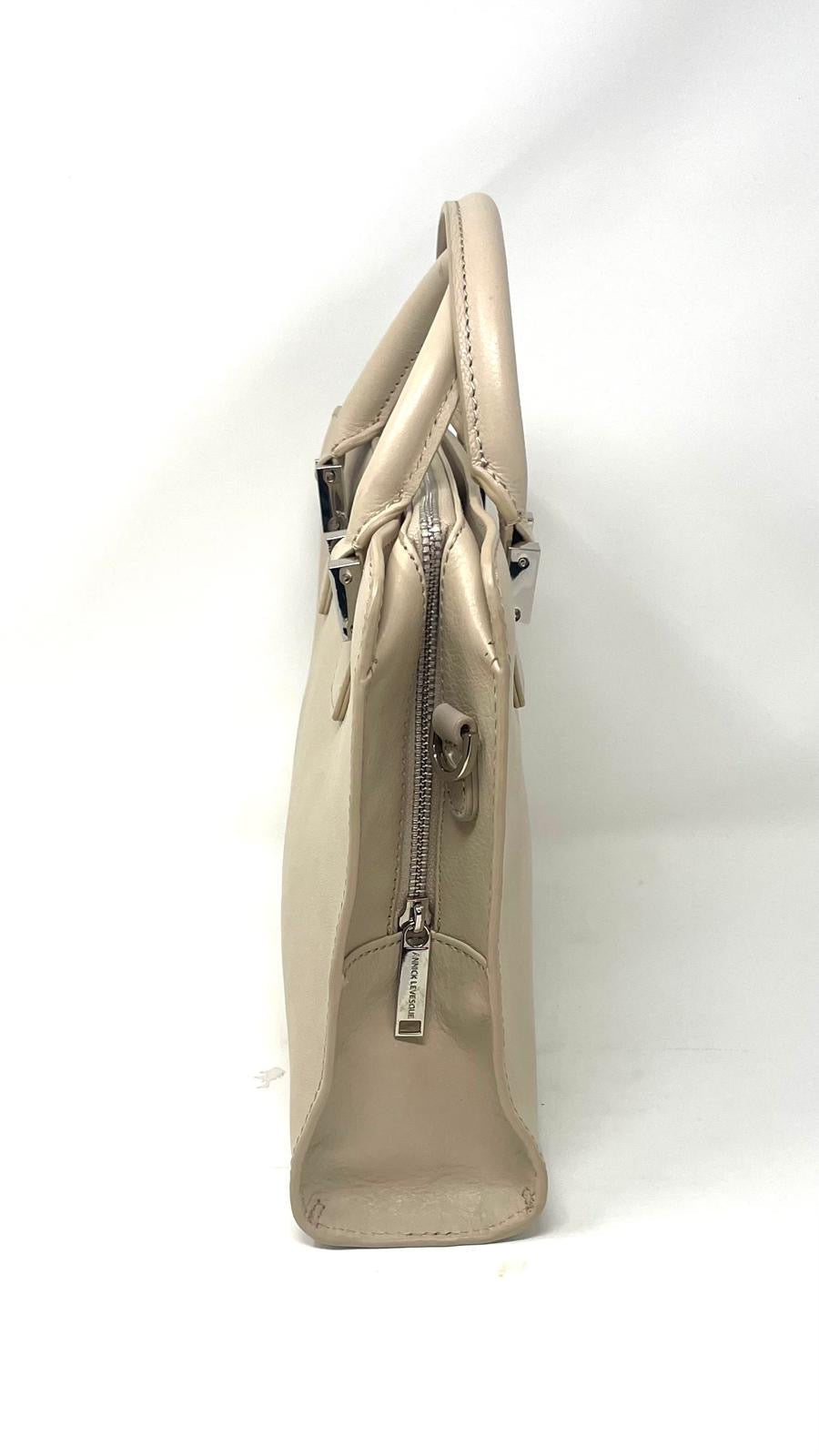 Beige Leather Handbag | Small Kathy