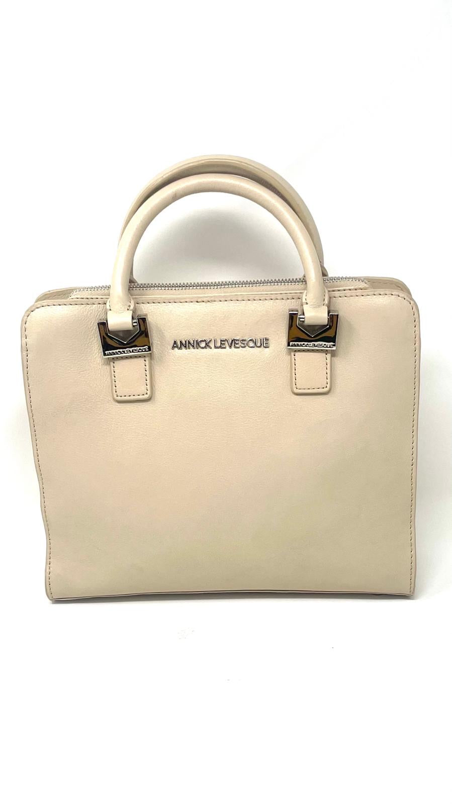 Beige Leather Handbag | Small Kathy