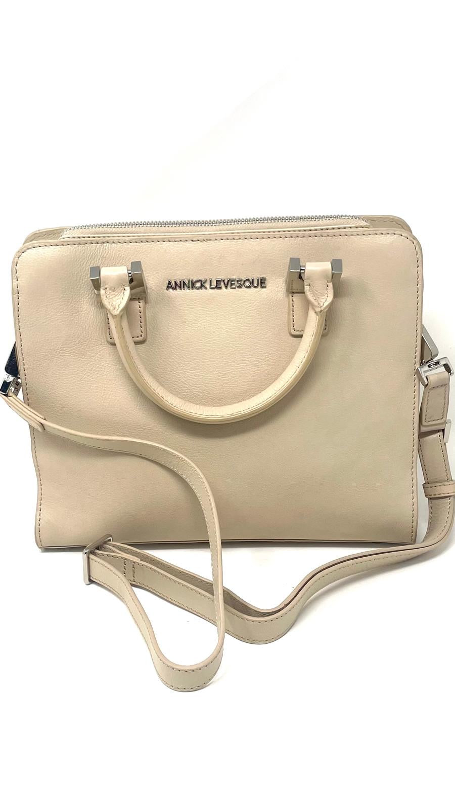 Beige Leather Handbag | Small Kathy