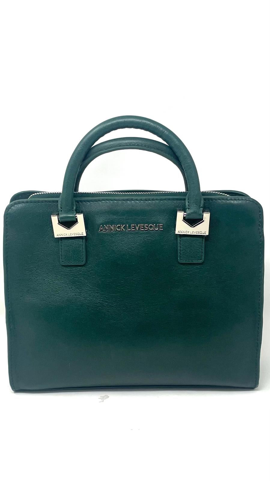 Dark Green Leather Handbag | Small Kathy