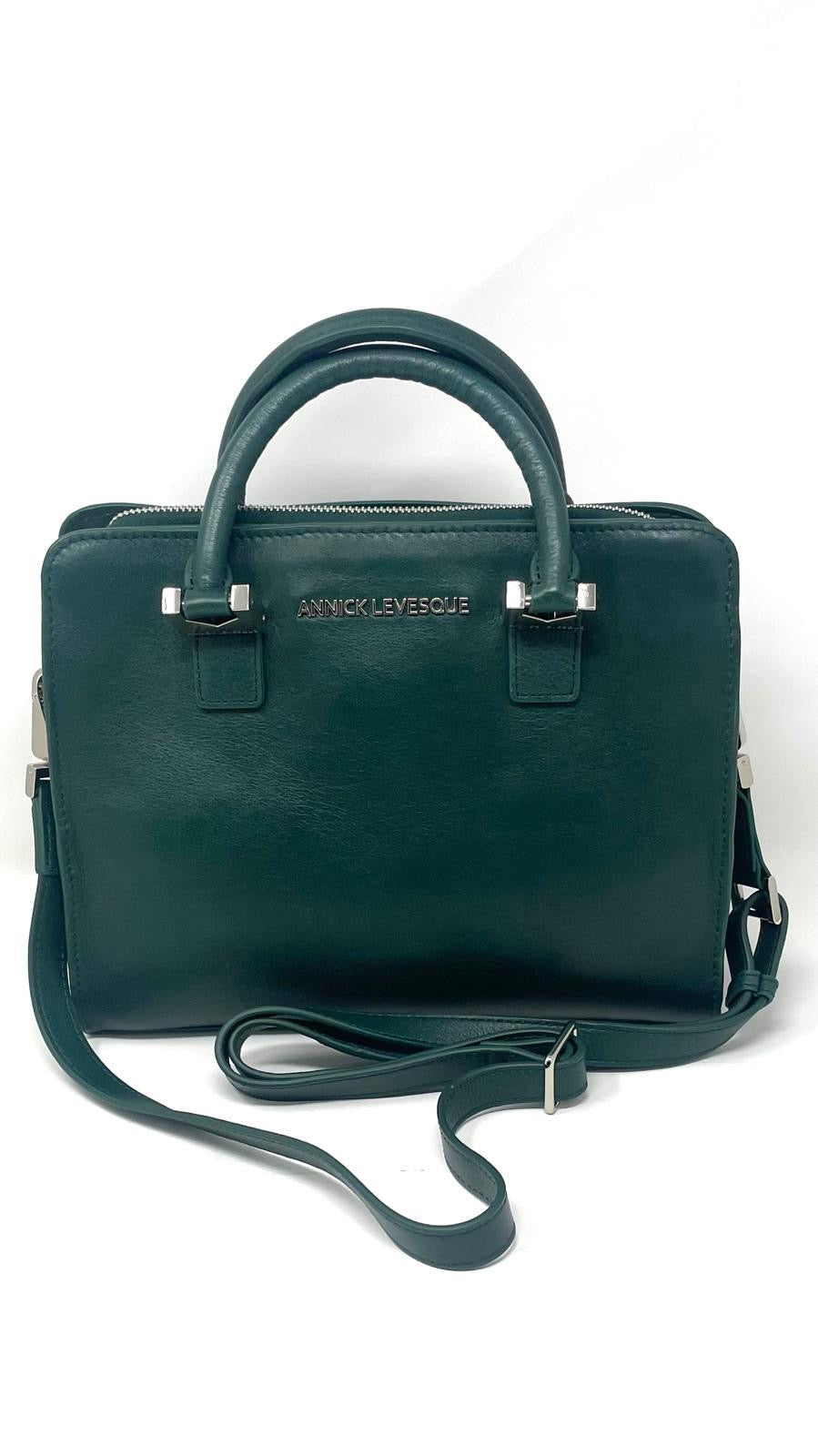 Dark Green Leather Handbag | Small Kathy