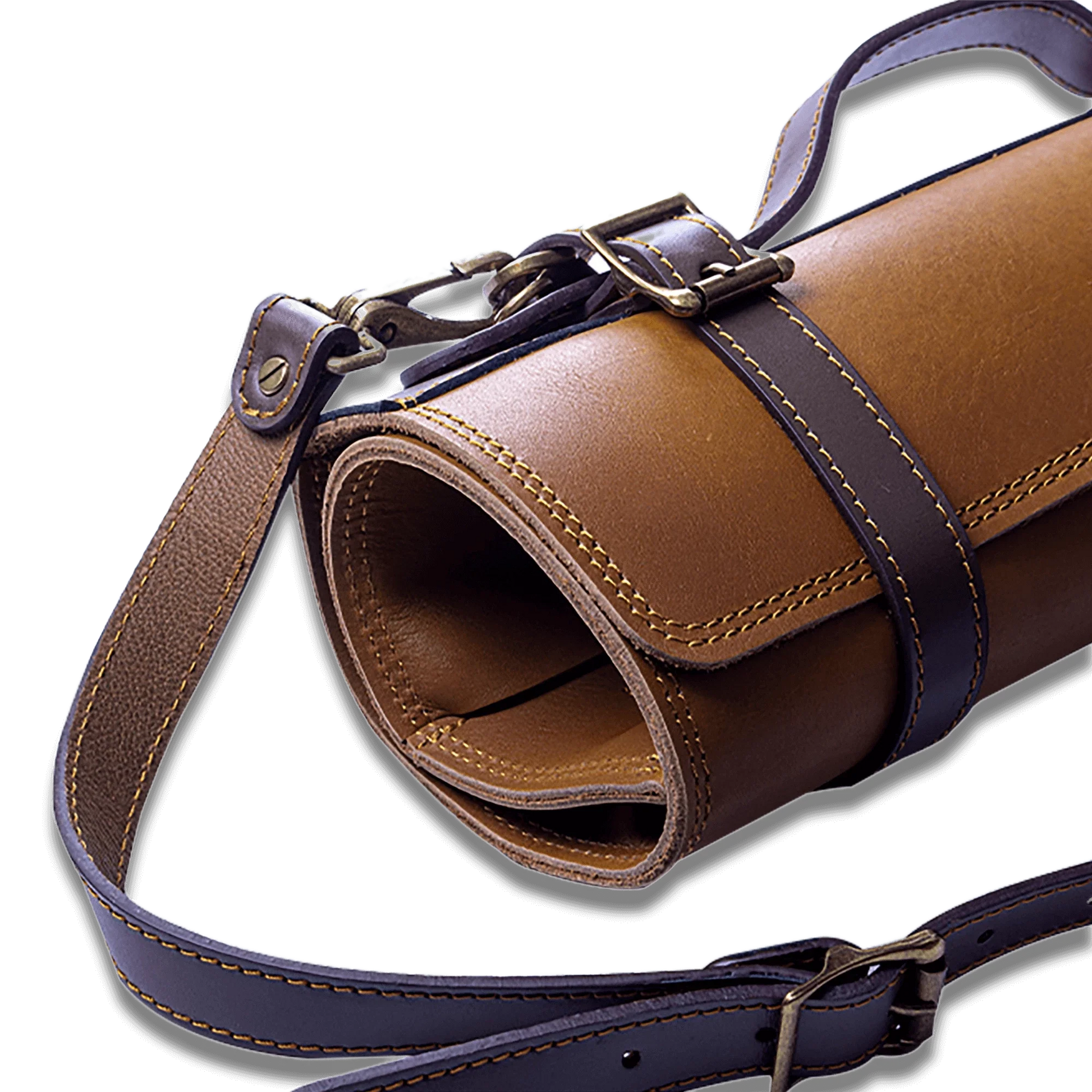 Ginza Steel Full Grain Leather | Vagabond Knife Roll