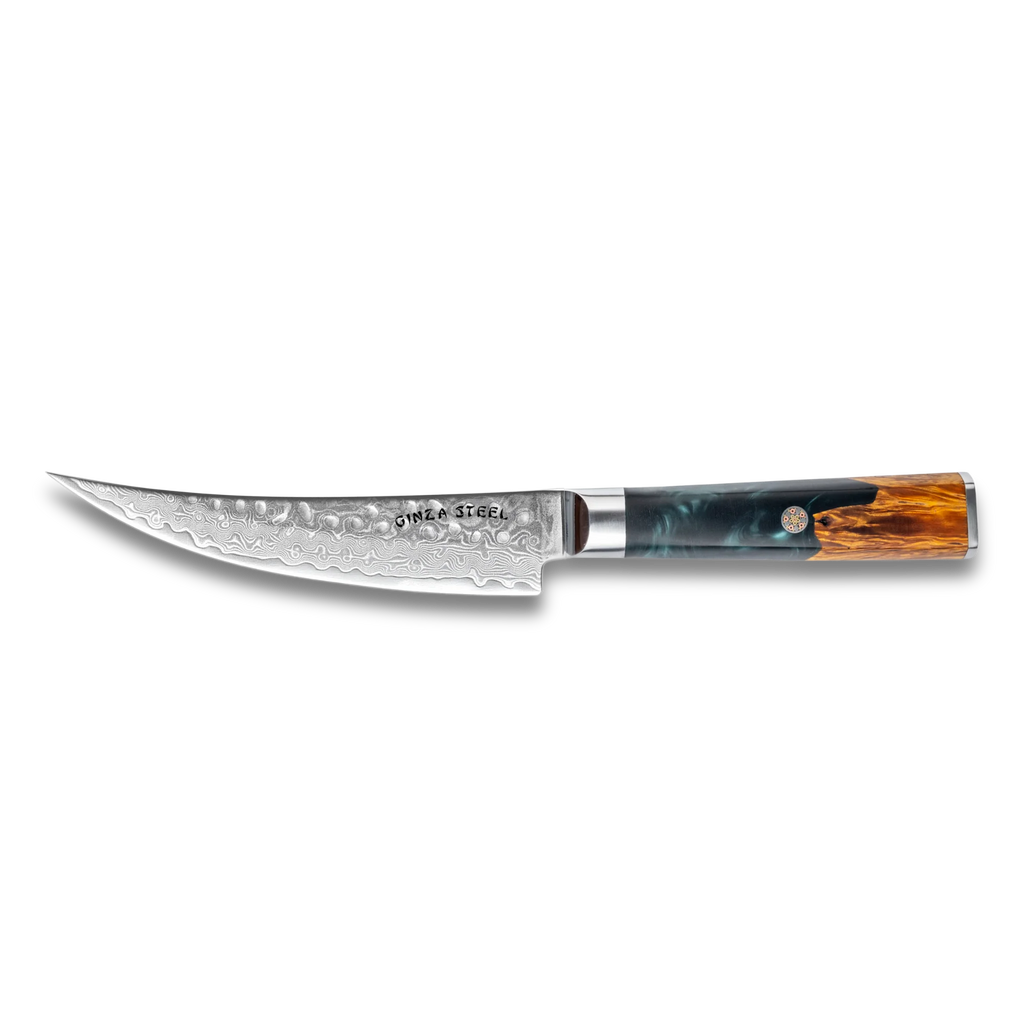 Kaze Katana – 6-Inch Boning Knife, Damascus VG10 Steel, 67 Layers