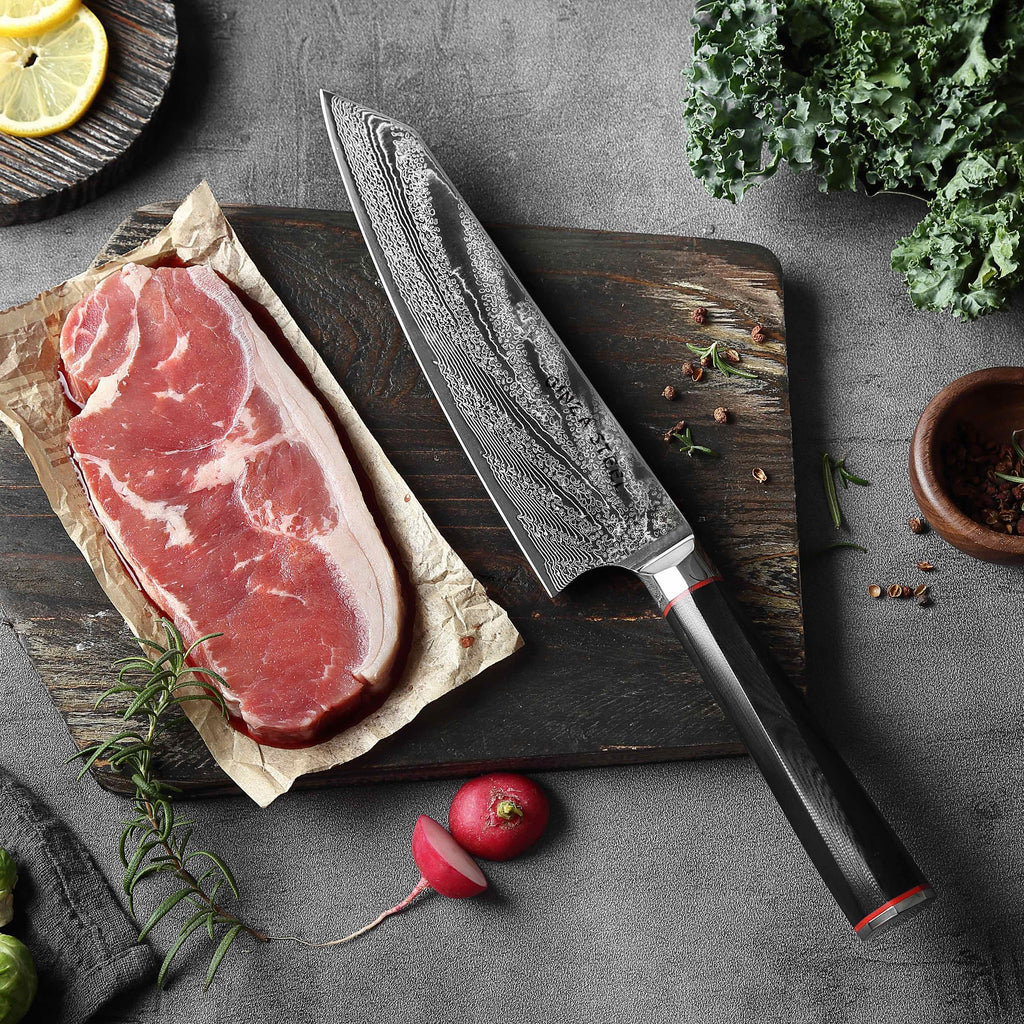 KATANA 20 |  Chef Knife 8" Damascus VG10 Steel 67 layer / G10 Handle