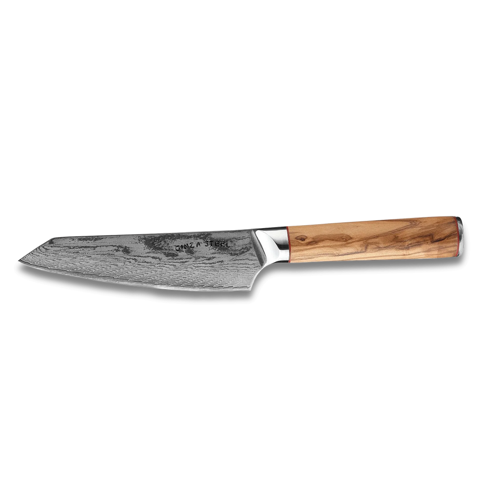 MIA 17 | Chef Knife 6.5 " Damascus AUS10 Steel 67 Layer/Italian Olive Wood Handle