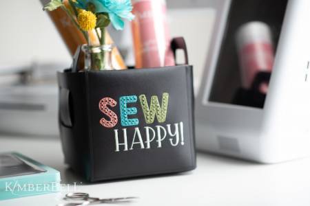 Sac fourre-tout pliable Kimberbell en cuir noir vierge