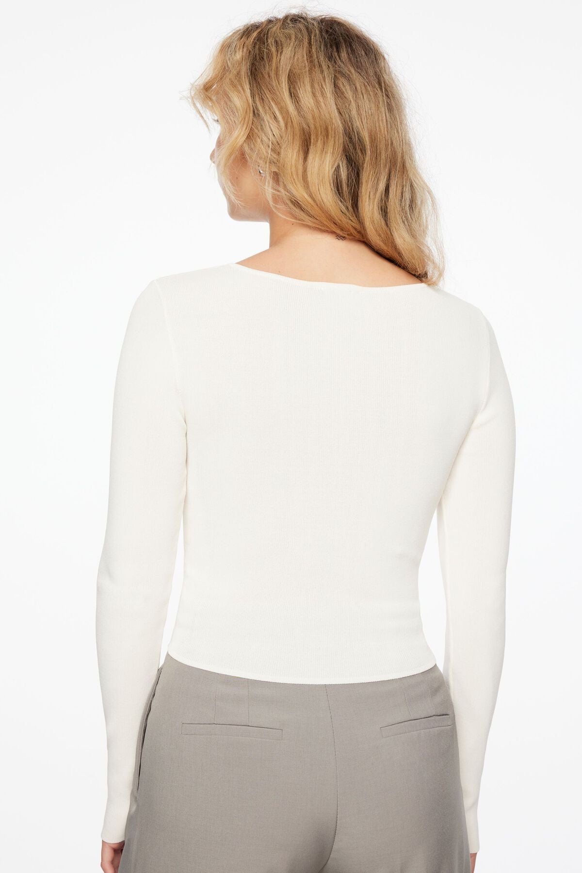 Open Neckline Sweater