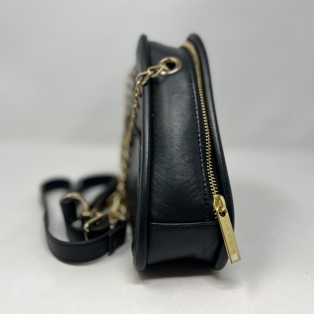 Triangle Shaped Evening Bag, Black, Kiana