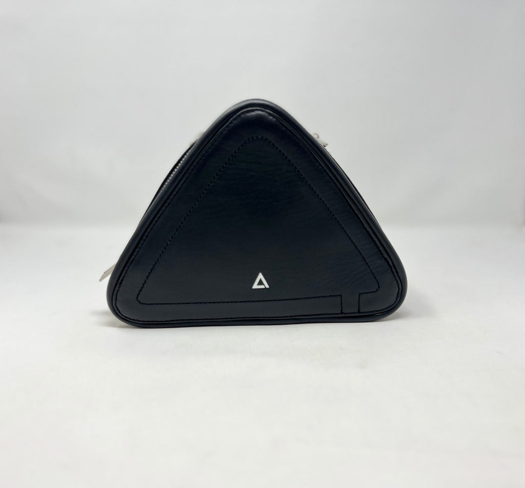 Triangle Shaped Evening Bag, Black, Kiana