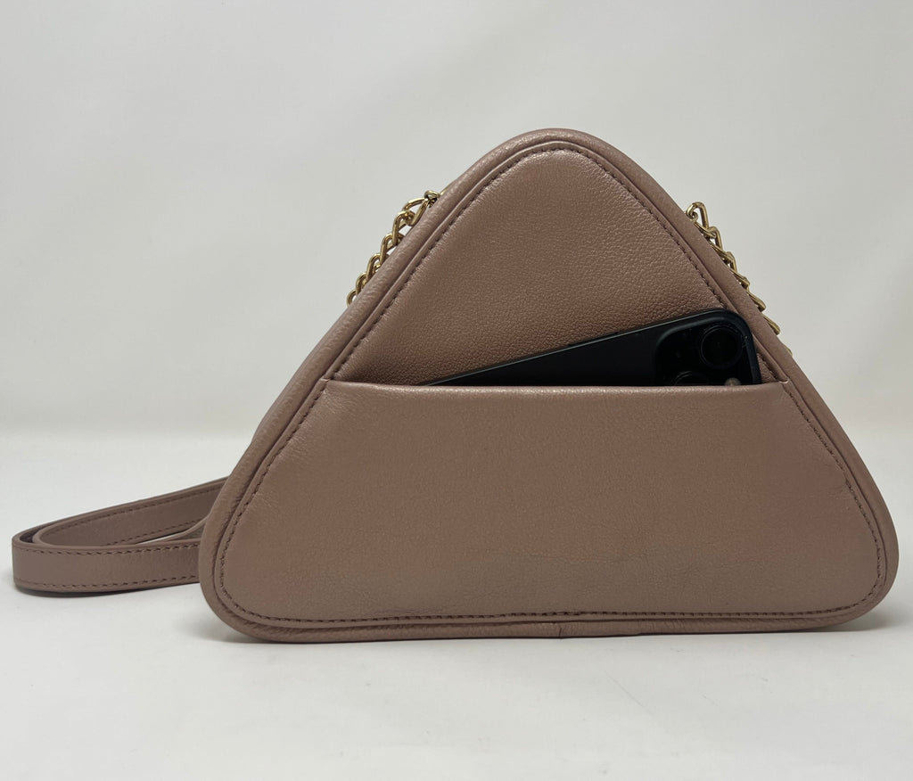 Evening Bag with Removable Handle, Platinum Pink | Kiana