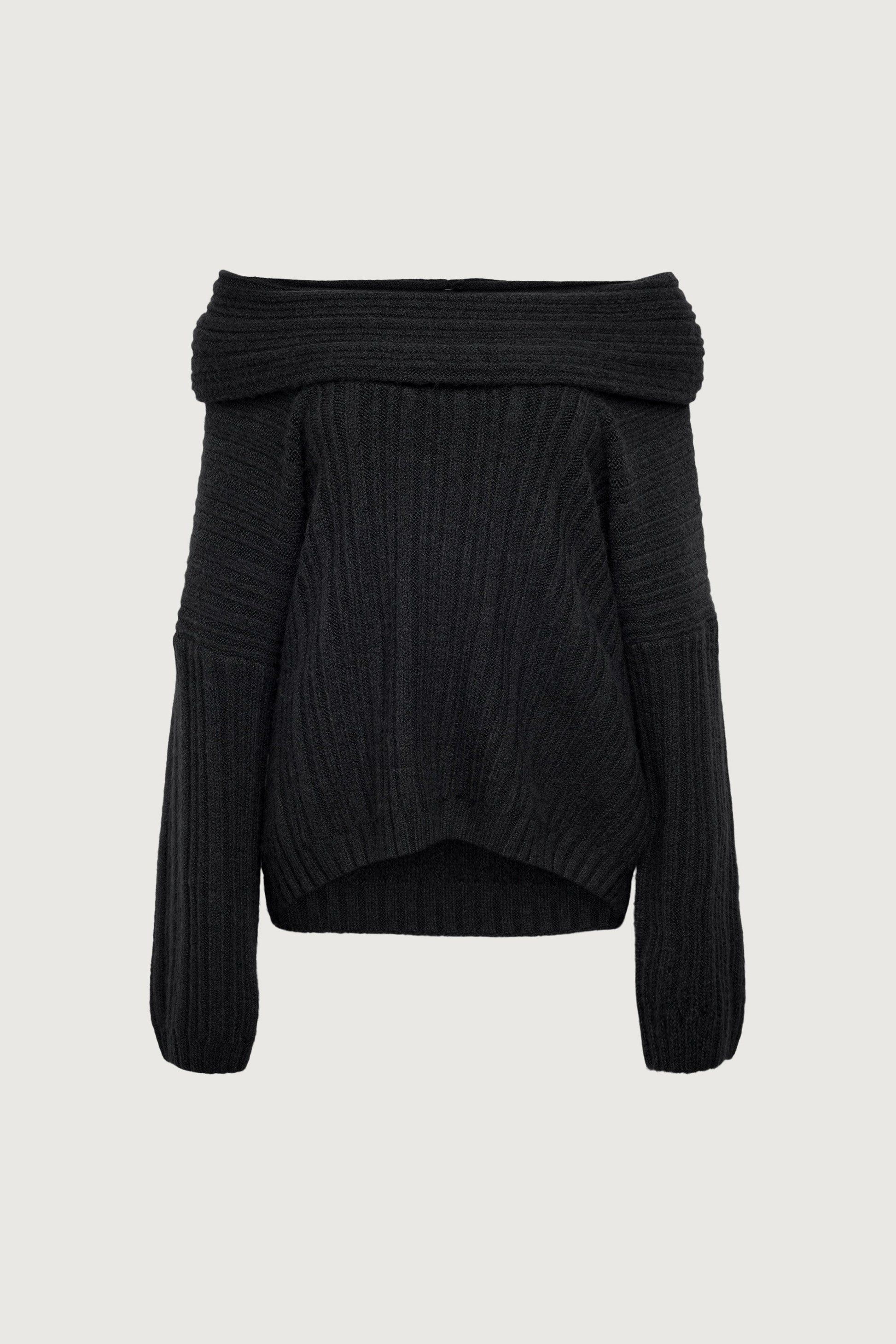 PULL OVERSIZE À ÉPAULES DÉNUDÉES