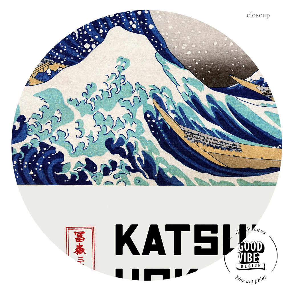 Katsushika Hokusai The Great Wave off Kanagawa Print – Japanese Art Poster
