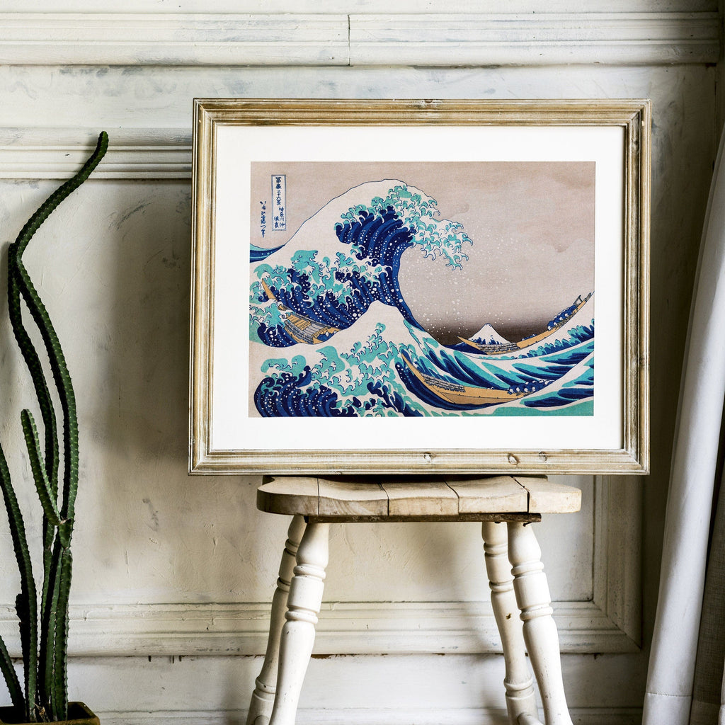 Katsushika Hokusai, The Great Wave off Kanagawa,  Japanese Ukiyo-e Wall Art