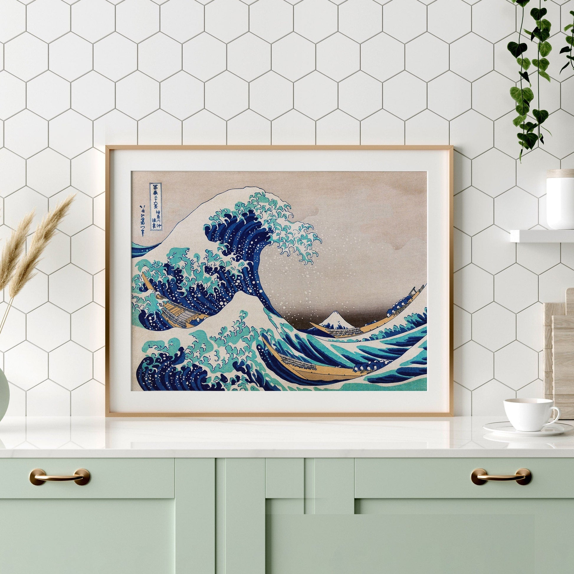Katsushika Hokusai, The Great Wave off Kanagawa,  Japanese Ukiyo-e Wall Art