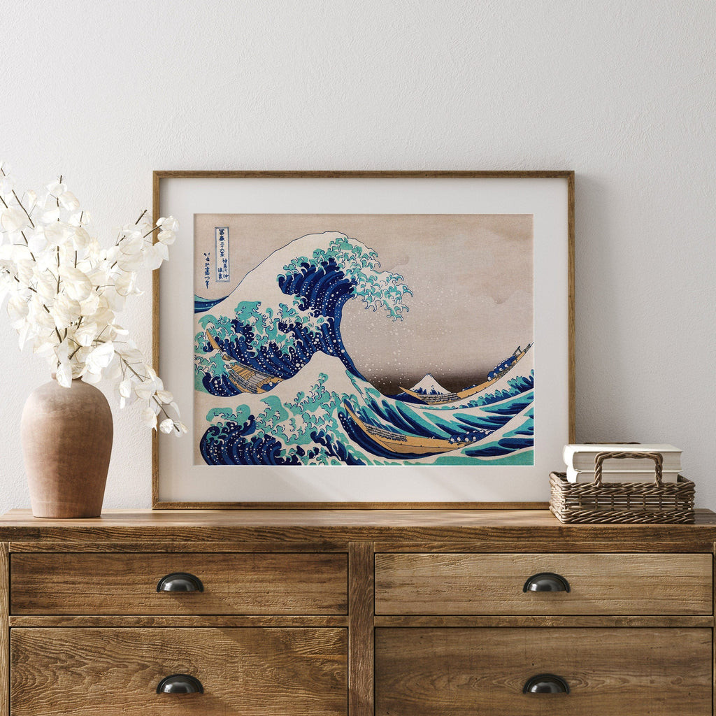 Katsushika Hokusai, The Great Wave off Kanagawa,  Japanese Ukiyo-e Wall Art