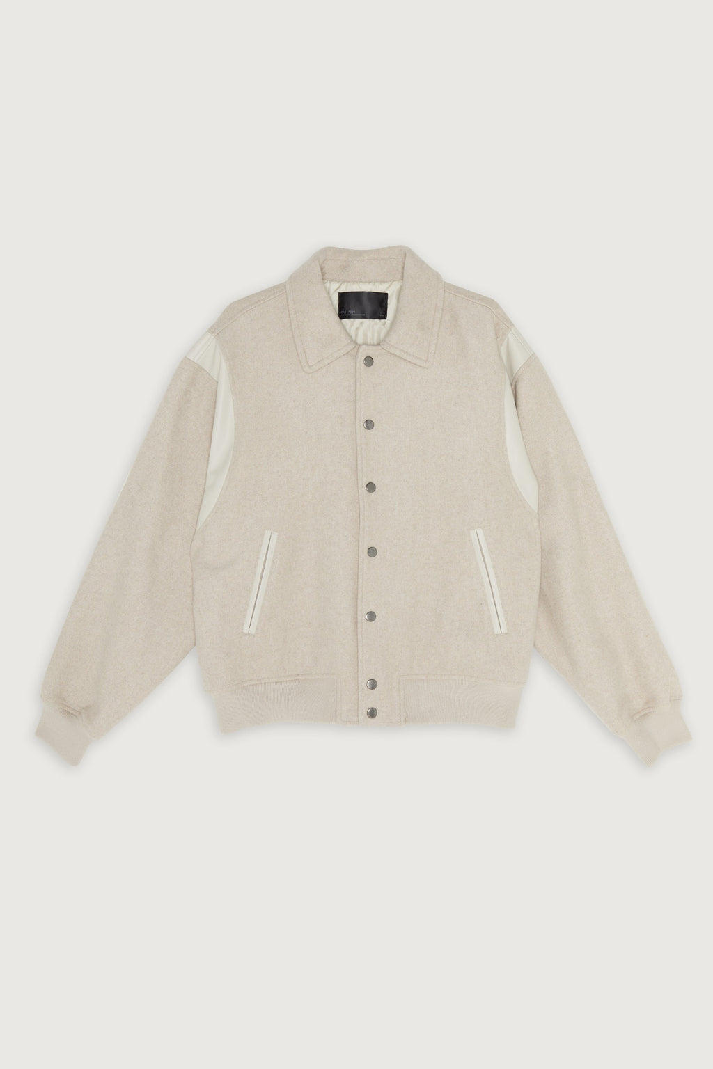 BLOUSON BOMBER EN MÉLANGE DE LAINE
