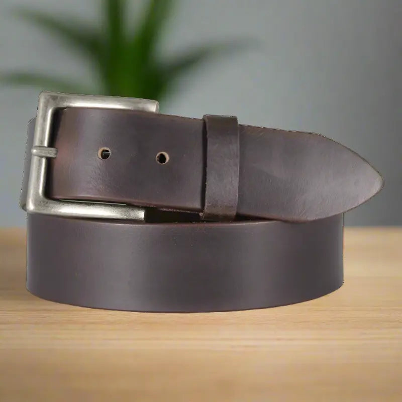 Ceinture Keldon Leather pour homme en cuir massif avec boucle amovible