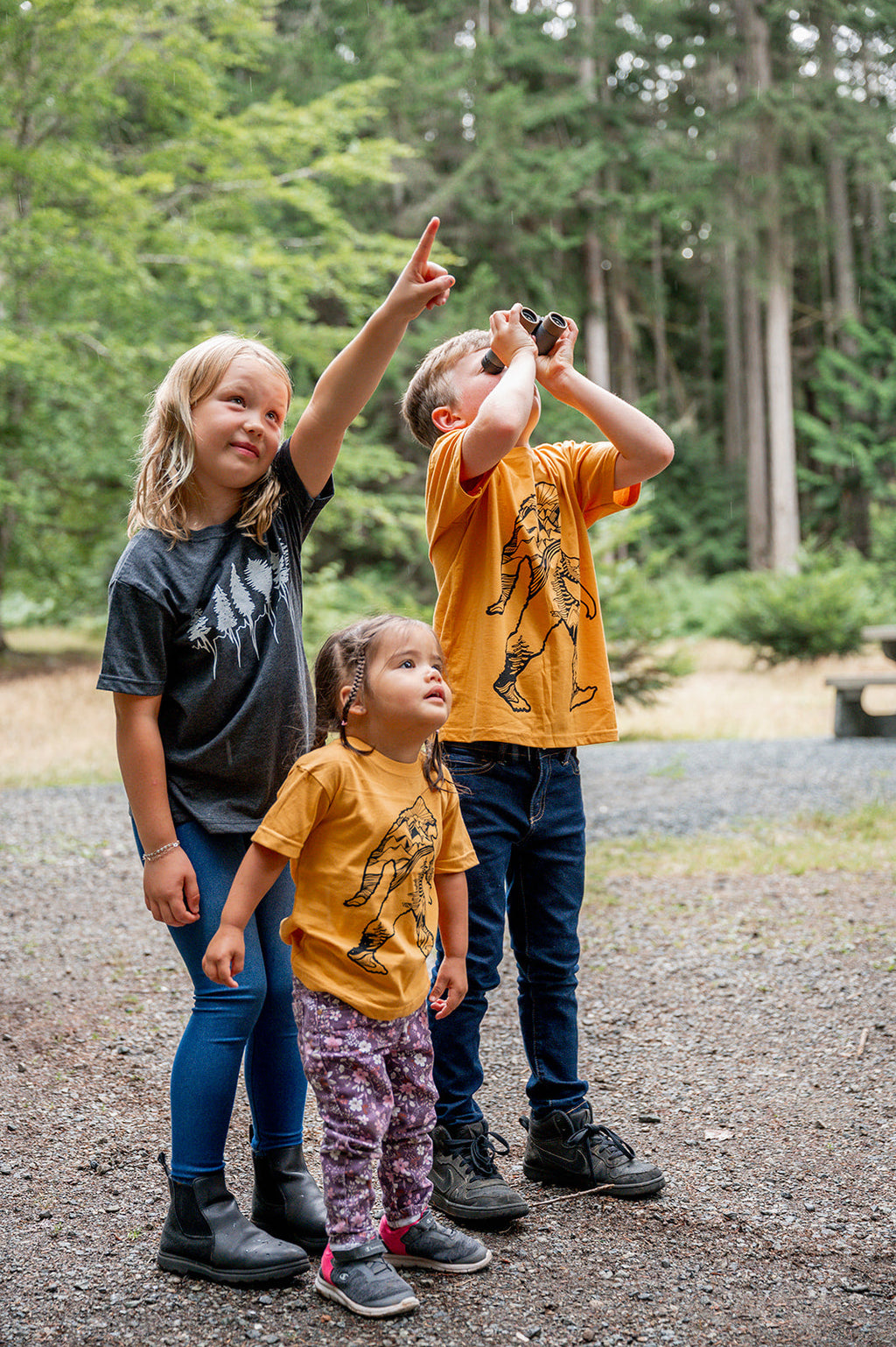 LITTLE SASQUATCH- Kids Organic Cotton Tee - Mango