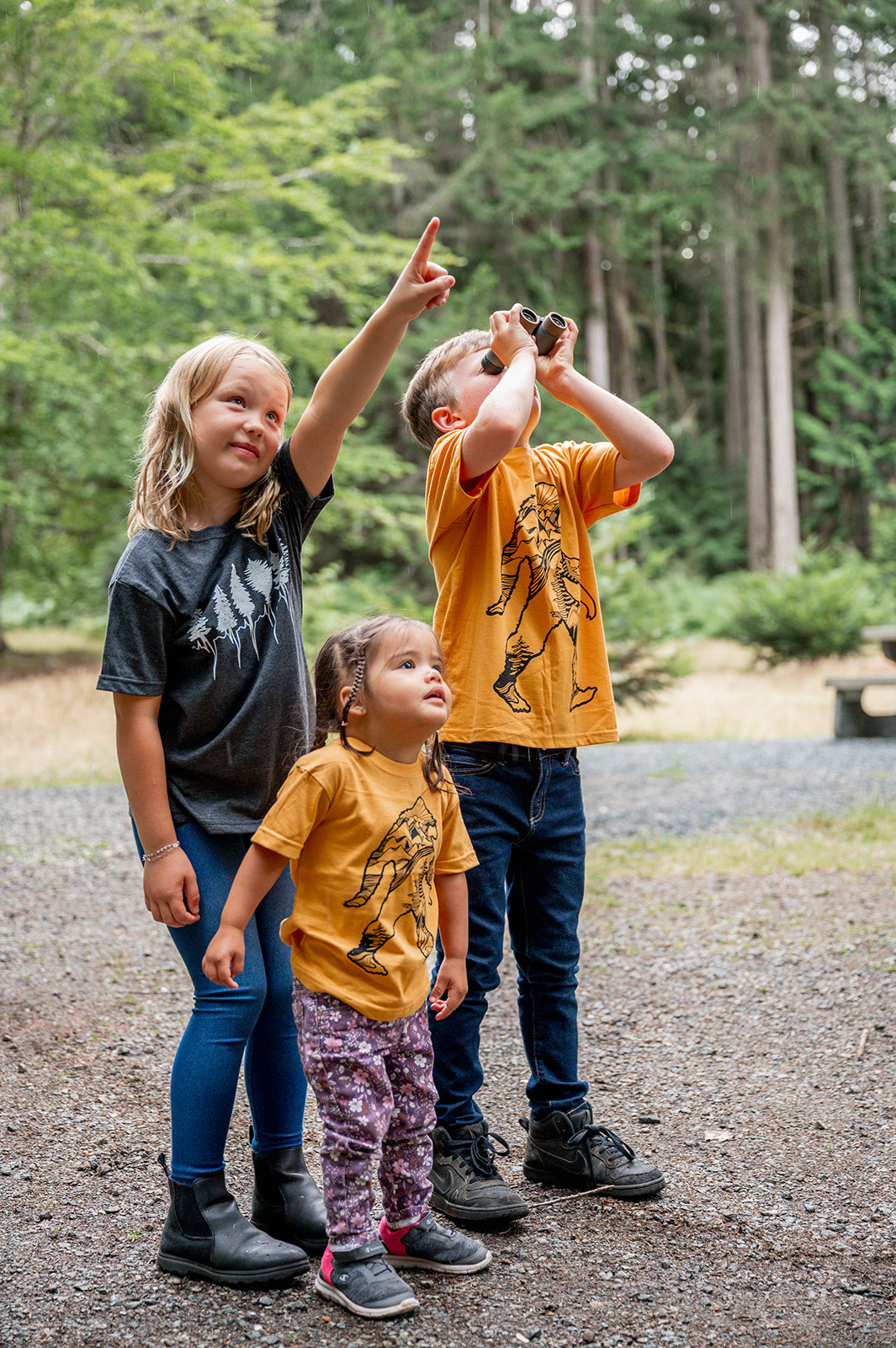 LITTLE SASQUATCH- Kids Organic Cotton Tee - Mango
