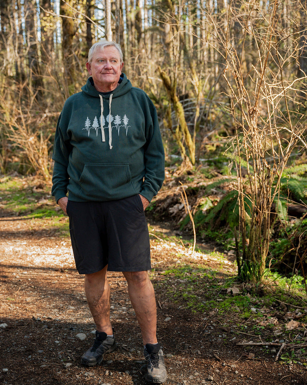 TREELINE - Chandail à capuchon écoresponsable unisexe - Vert forêt
