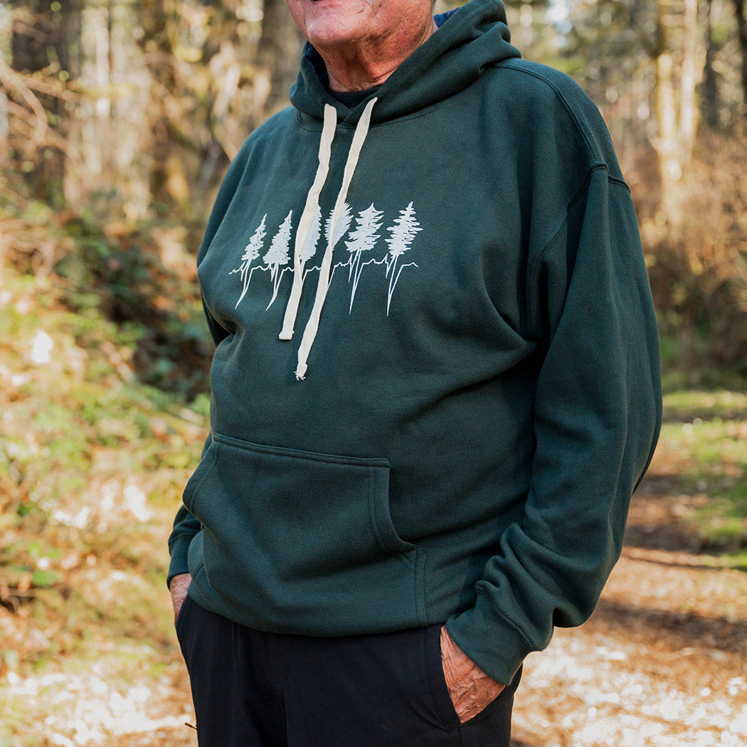 TREELINE - Chandail à capuchon écoresponsable unisexe - Vert forêt