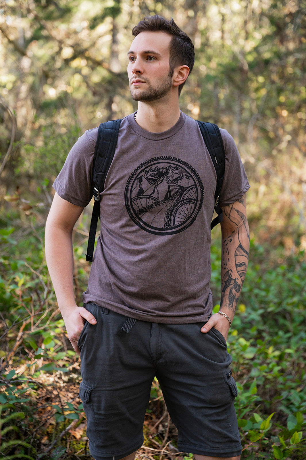 BIKE WORLD - T-shirt écoresponsable unisexe