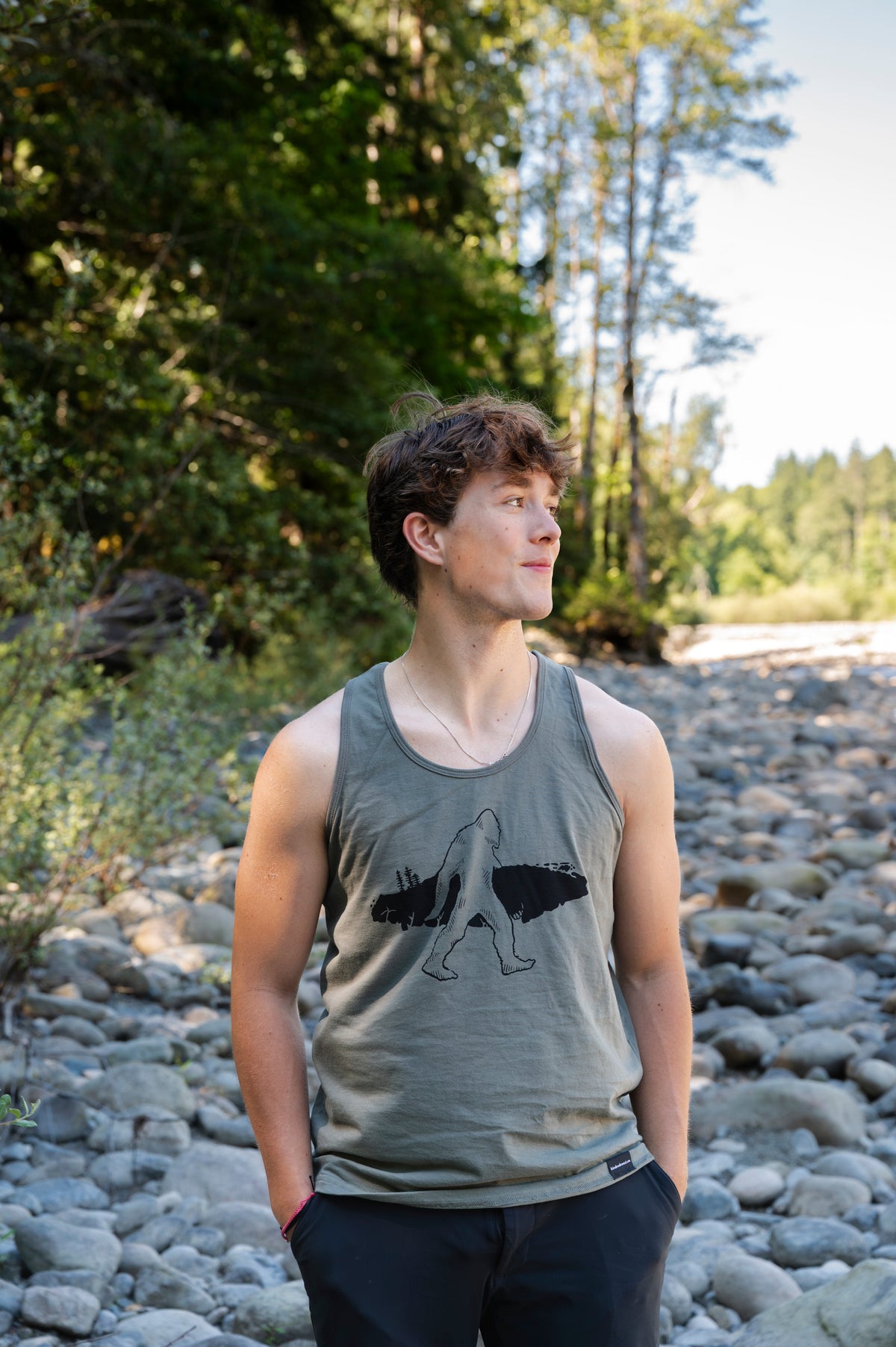 SASQUATCH VAN ISLE - Camisole unisexe 100 % coton biologique - Sauge
