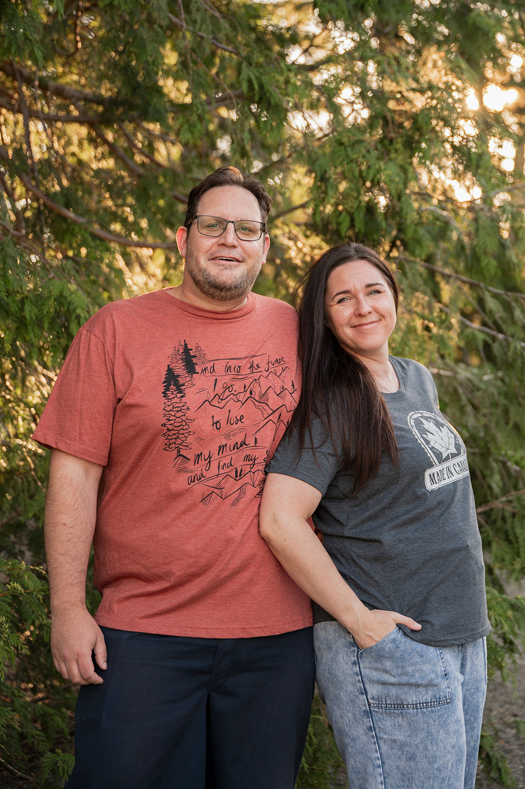 INTO THE FOREST - Unisex Eco Tee - Rust