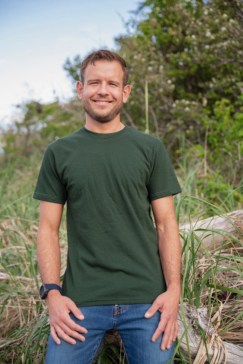 Forest Green Unisex Organic Cotton Tee