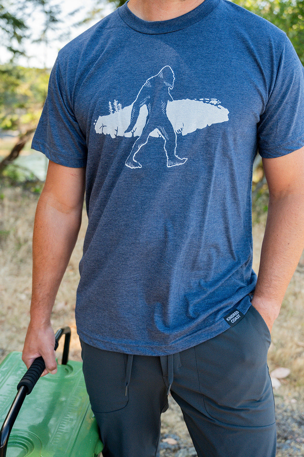SASQUATCH VI- Unisex Eco Tee - Navy