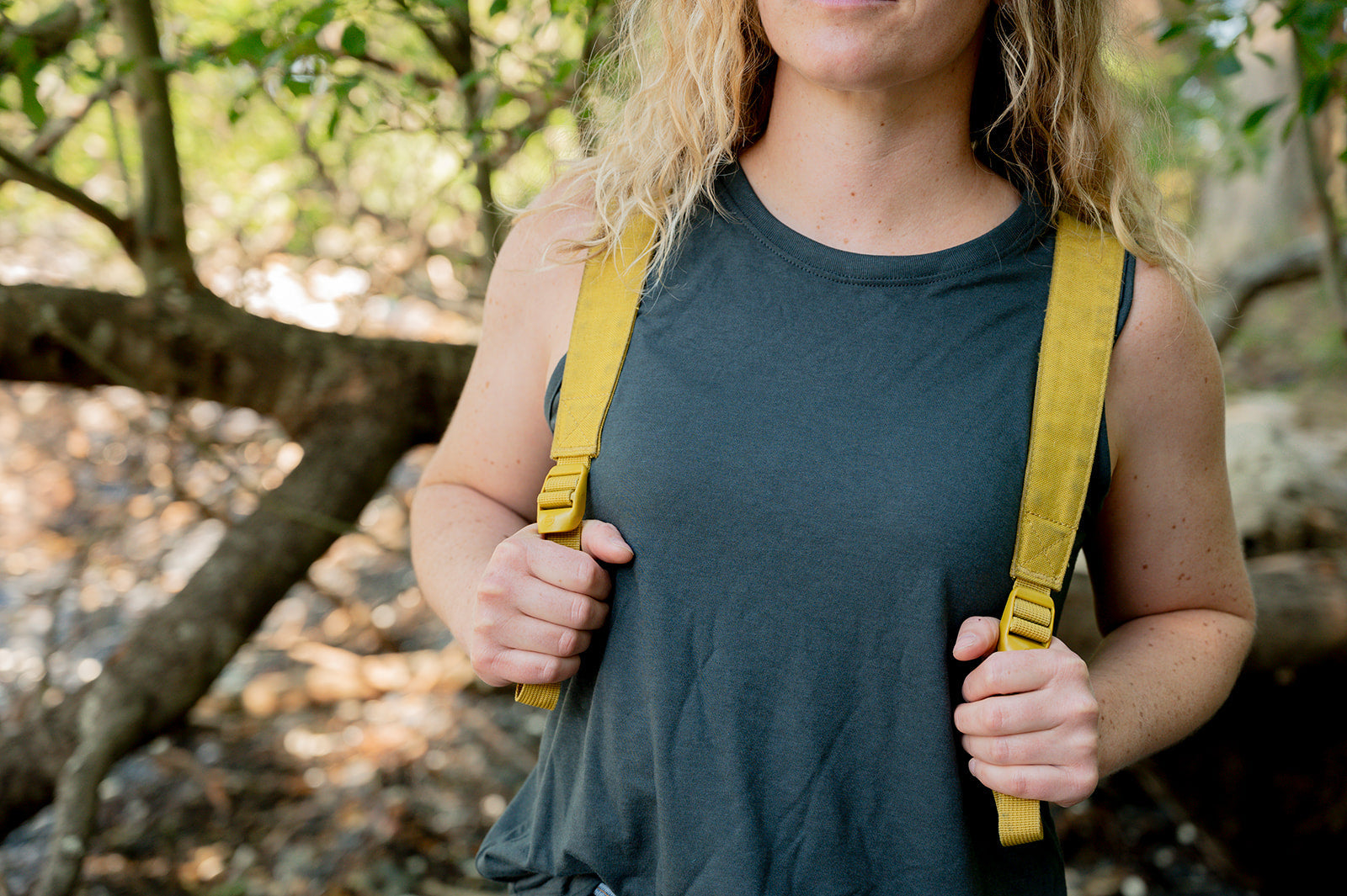 Women's Relaxed Bamboo Tank - Blank Apparel - Charcoal Grey