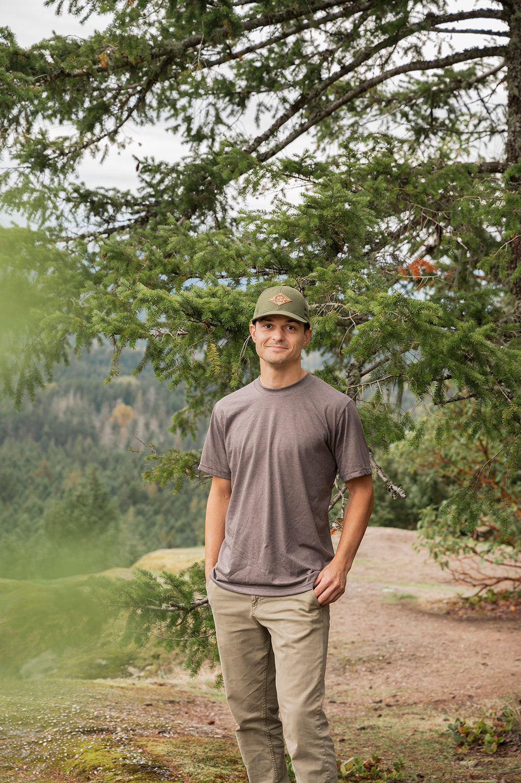 Heather Brown Unisex Eco Tee