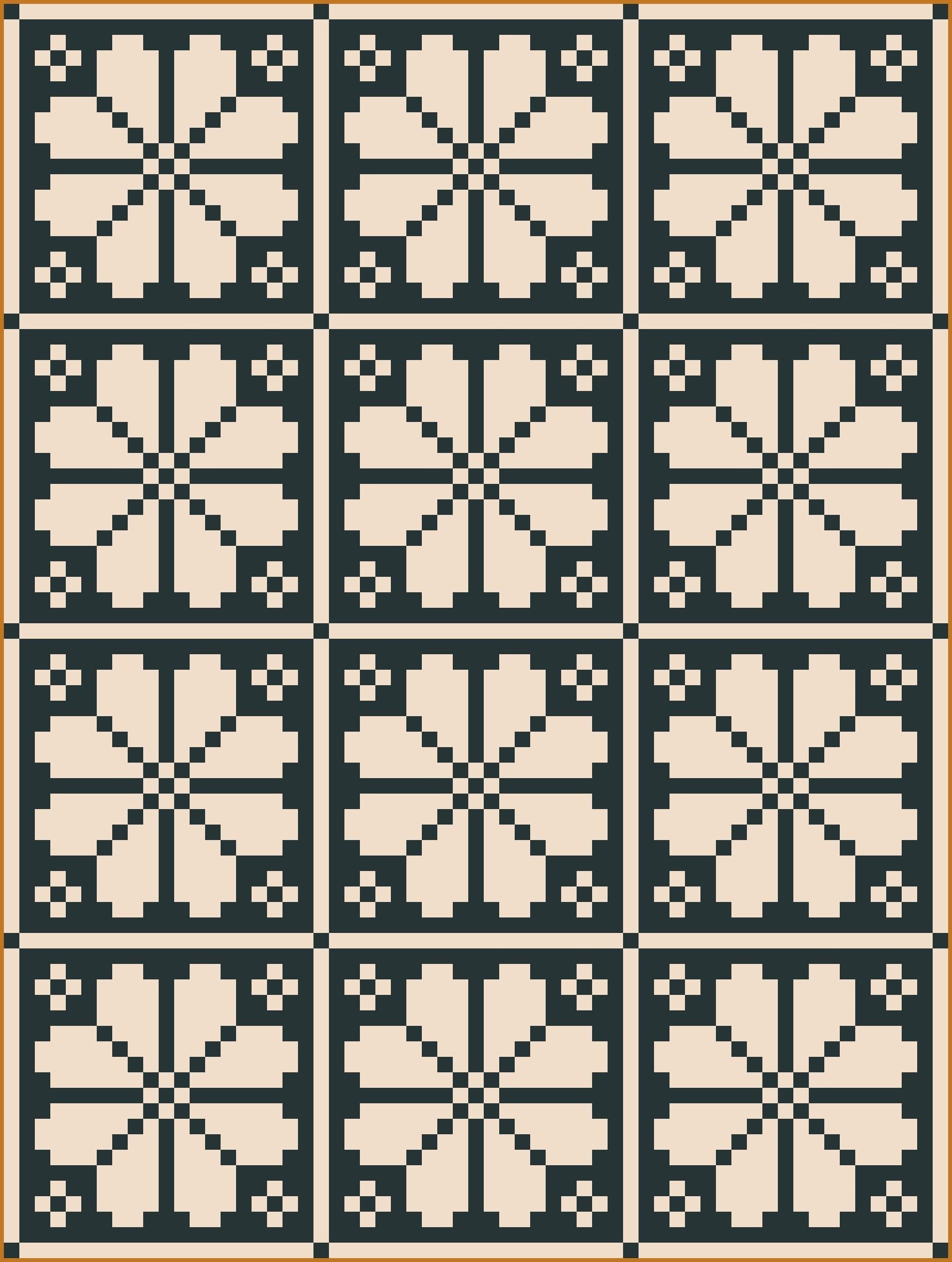 Knitted Blooms Quilt Kit - Pepper & Sand