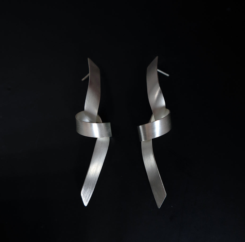 Collection Ruban - Boucles d'oreilles nouées
