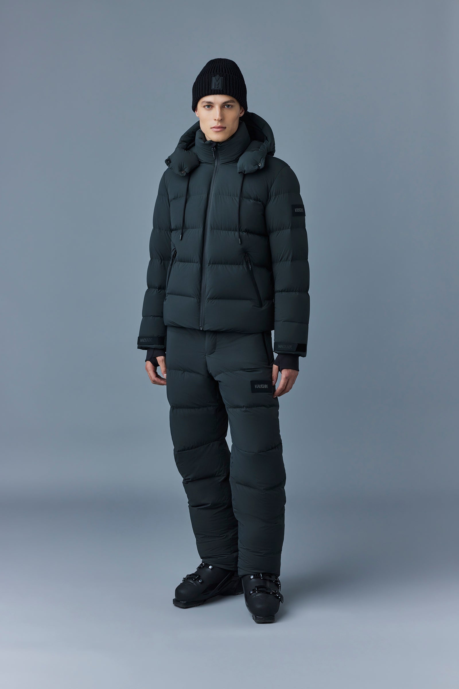 SAMUEL-SKI Medium down jacket with hood