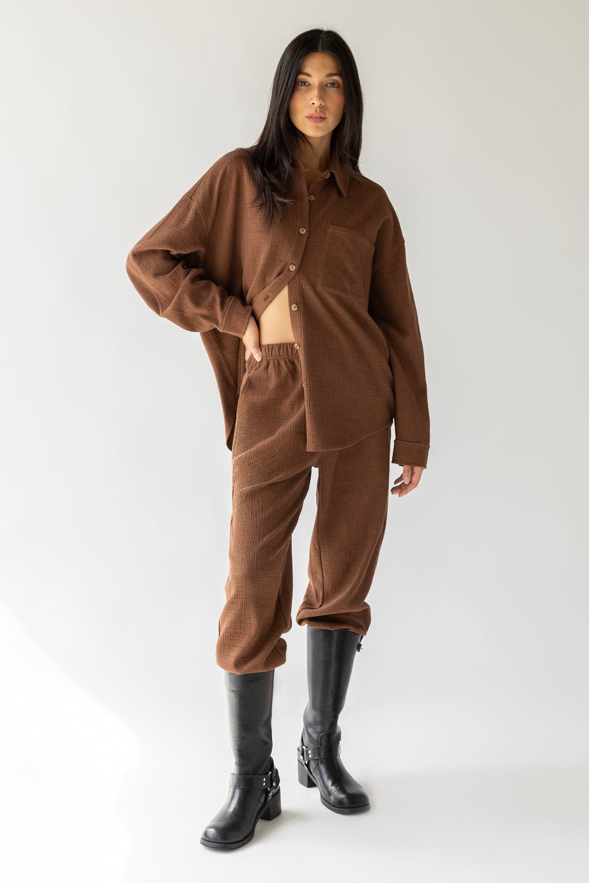 CHEMISE EN MAILLE SURDIMENSIONNÉE