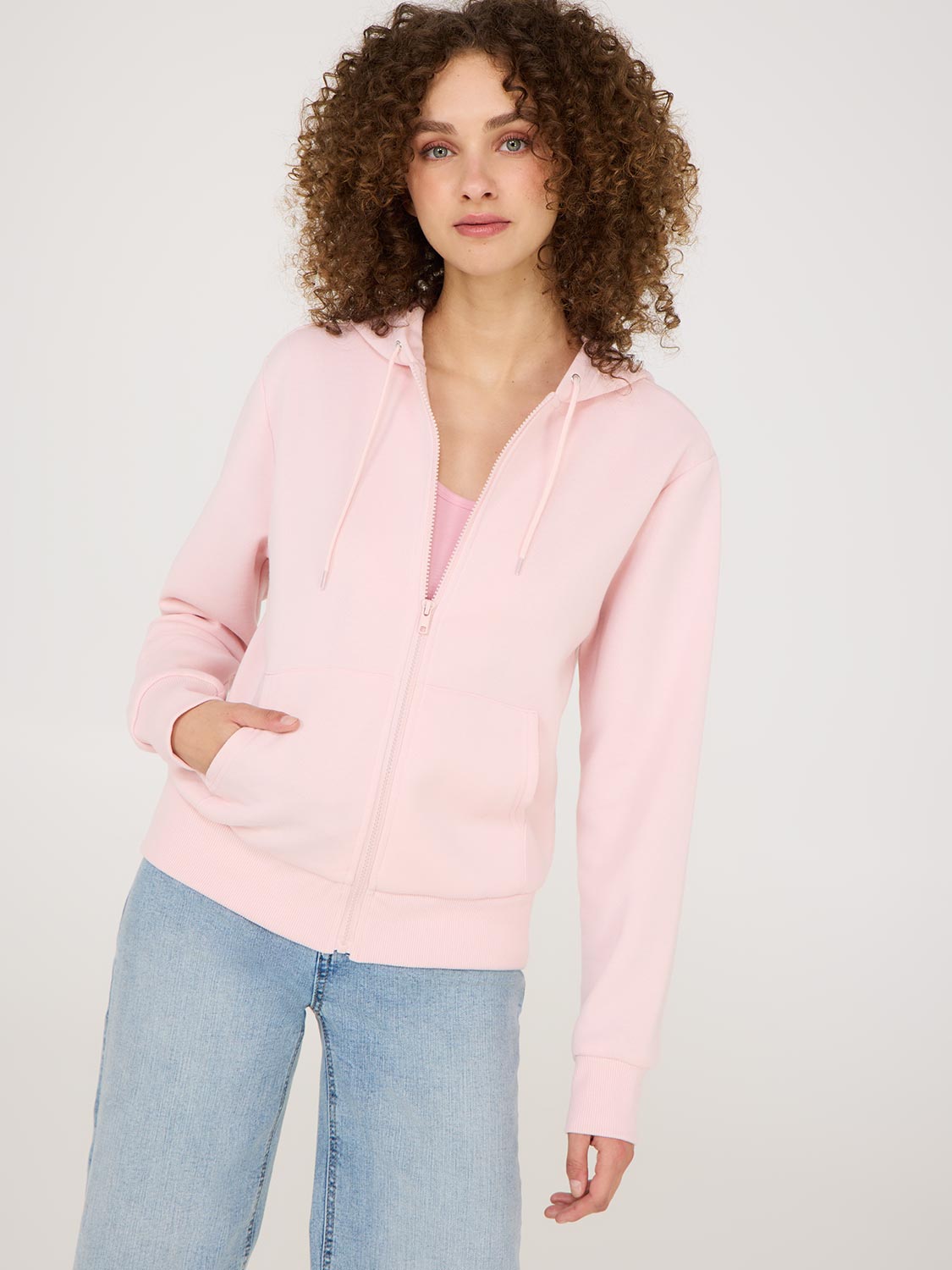 Sweat à capuche en polaire entièrement zippé