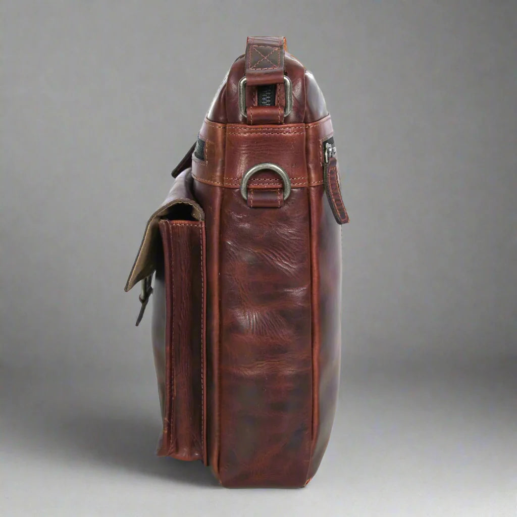 Sacoche en cuir Manhattan | Sac bandoulière en cuir de buffle pour hommes et femmes